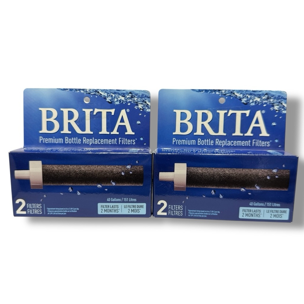 Brita Premium Filtering Water Bottle with Straw 5 Filters Total Blush Pink 26 oz - Picture 12 of 14